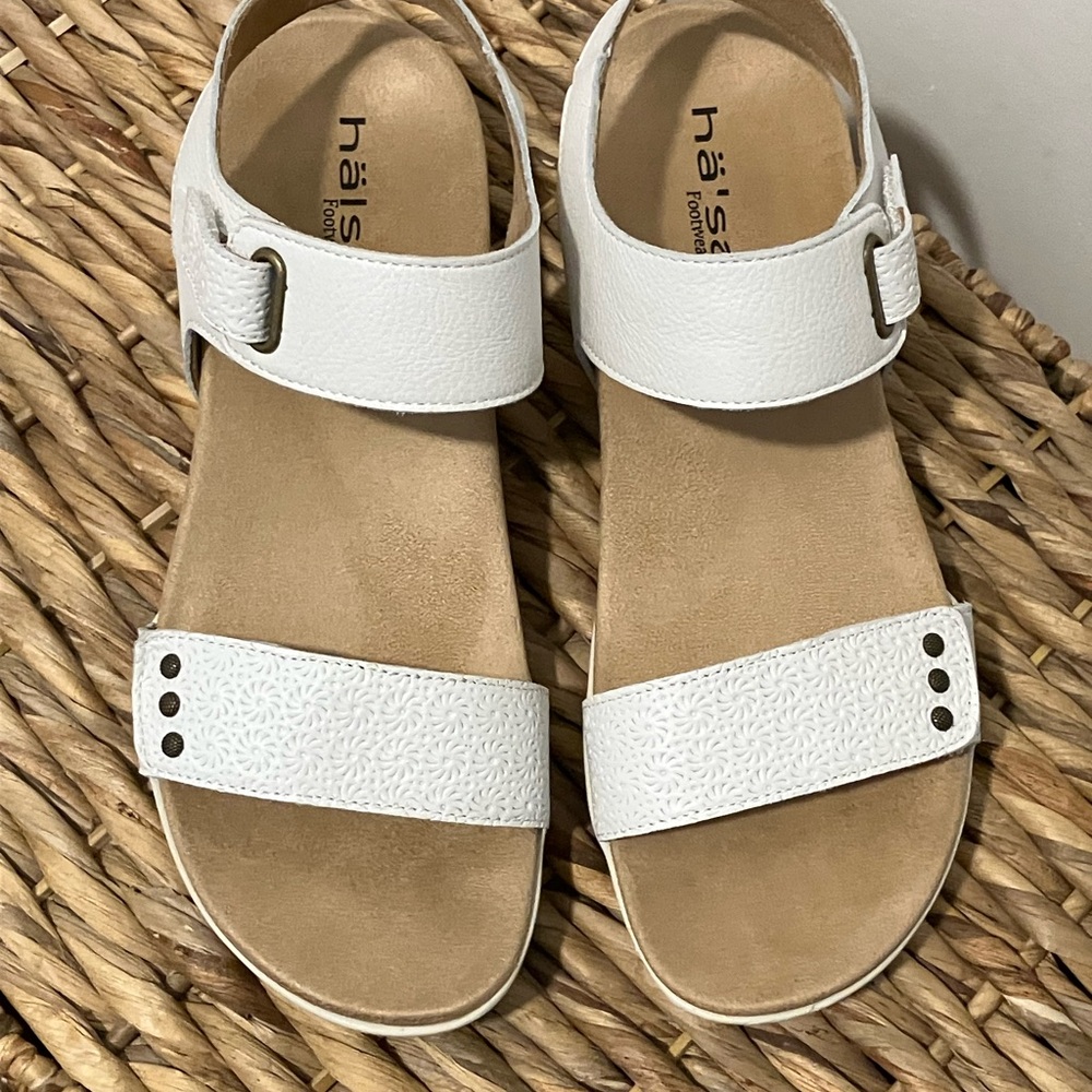 Halsa Dominica sandals, 11M, white